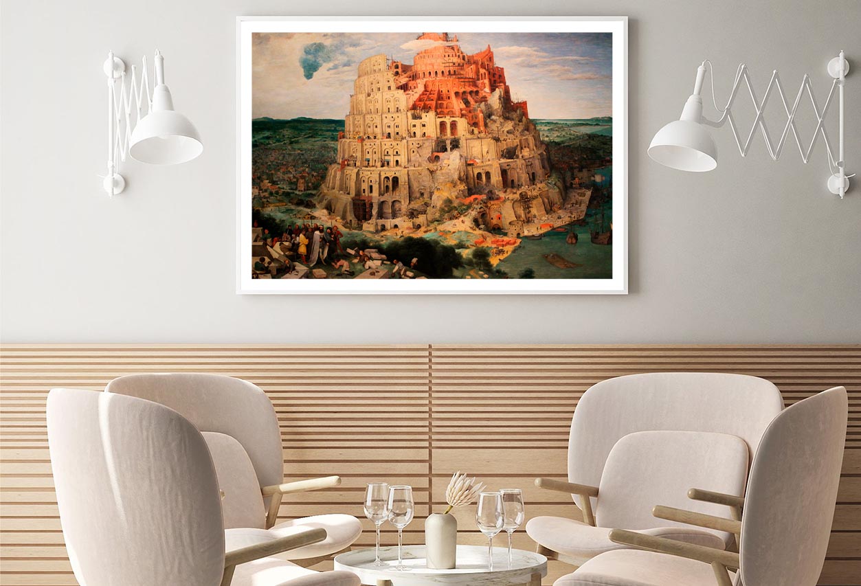 Tower of Babel by Pieter Bruegel the Elder Home Decor Premium Quality Poster Print Choose Your Sizes