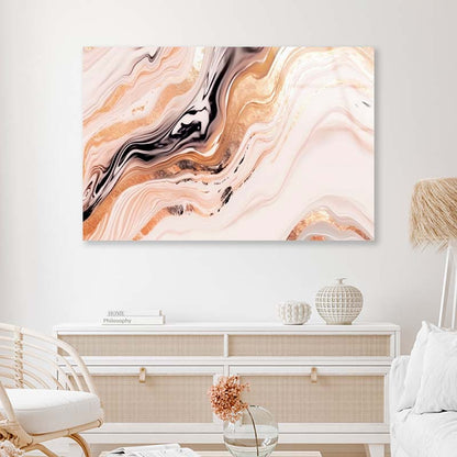 Luxury Golden Liquid Marble Acrylic Glass Print Tempered Glass Wall Art 100% Made in Australia Ready to Hang