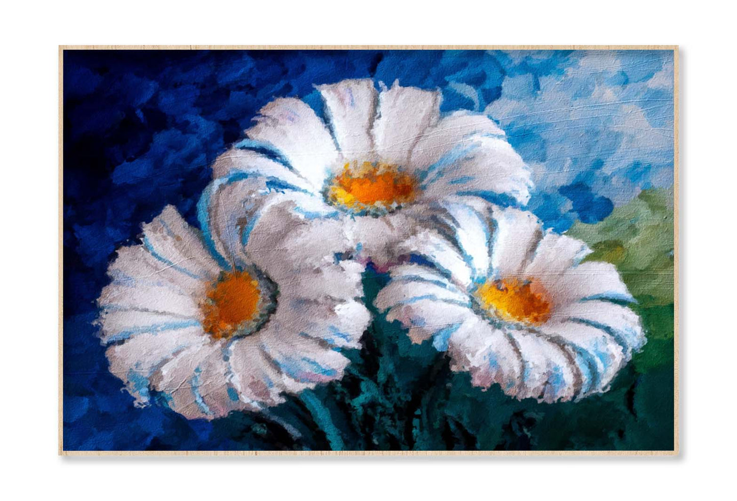 Painting Daisies Flowers in the Garden Wall Art Limited Edition High Quality Print