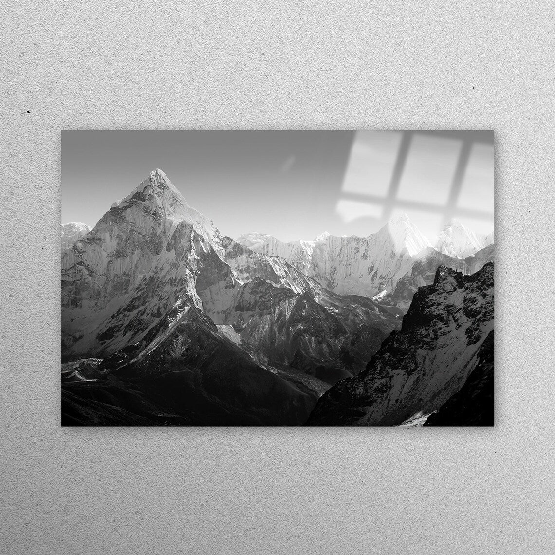 Everest Base Camp Acrylic Glass Print Tempered Glass Wall Art 100% Made in Australia Ready to Hang