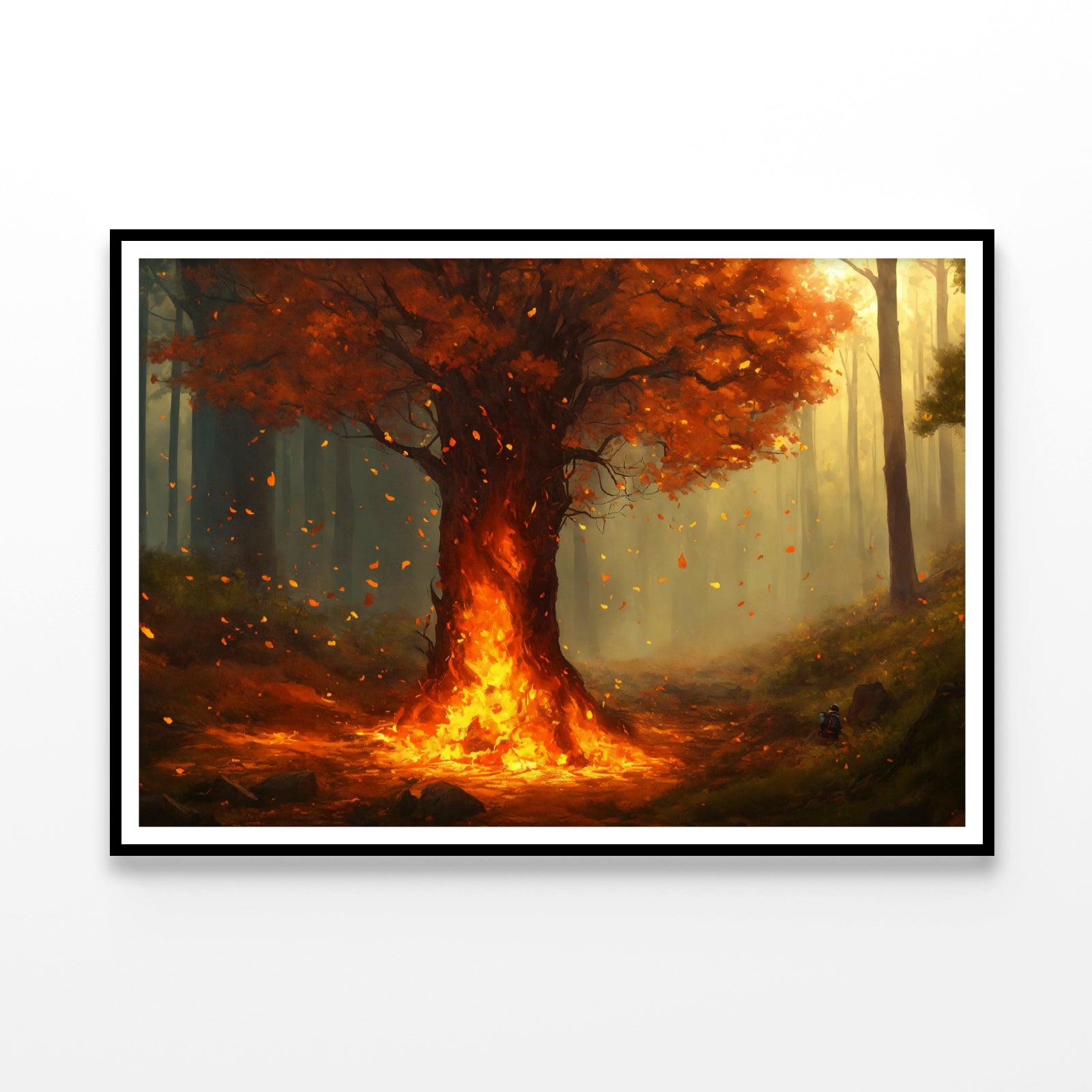 Autumn Tree in the Forest Home Decor Premium Quality Poster Print Choose Your Sizes - Bella Home Decor