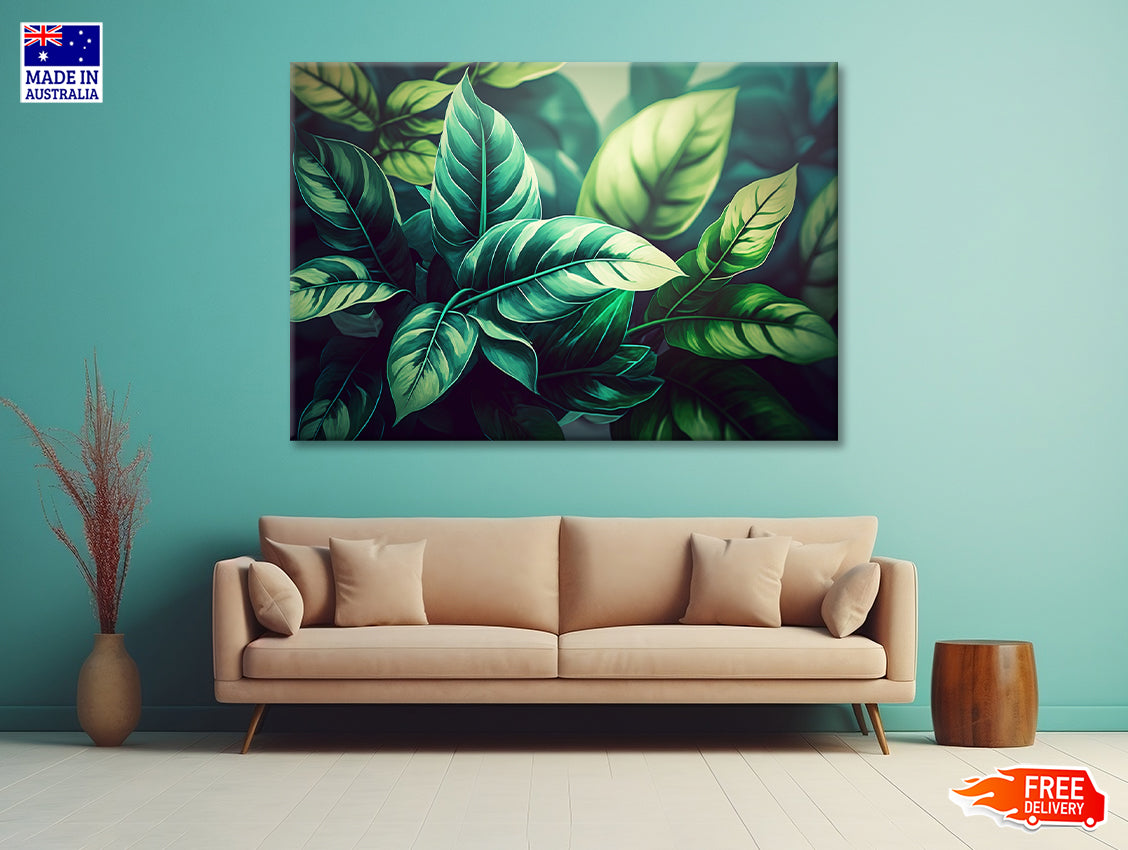Pattern Featuring Leaves Print 100% Australian Made - Bella Home Decor