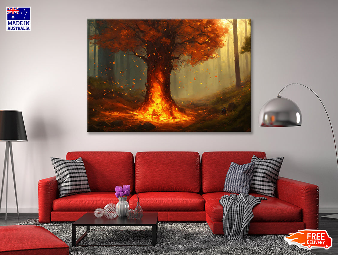Autumn Tree in the Forest Print 100% Australian Made