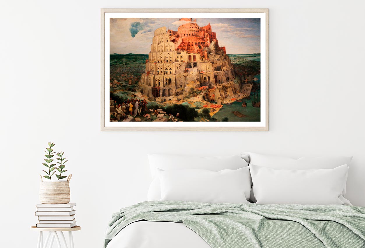 Tower of Babel by Pieter Bruegel the Elder Home Decor Premium Quality Poster Print Choose Your Sizes