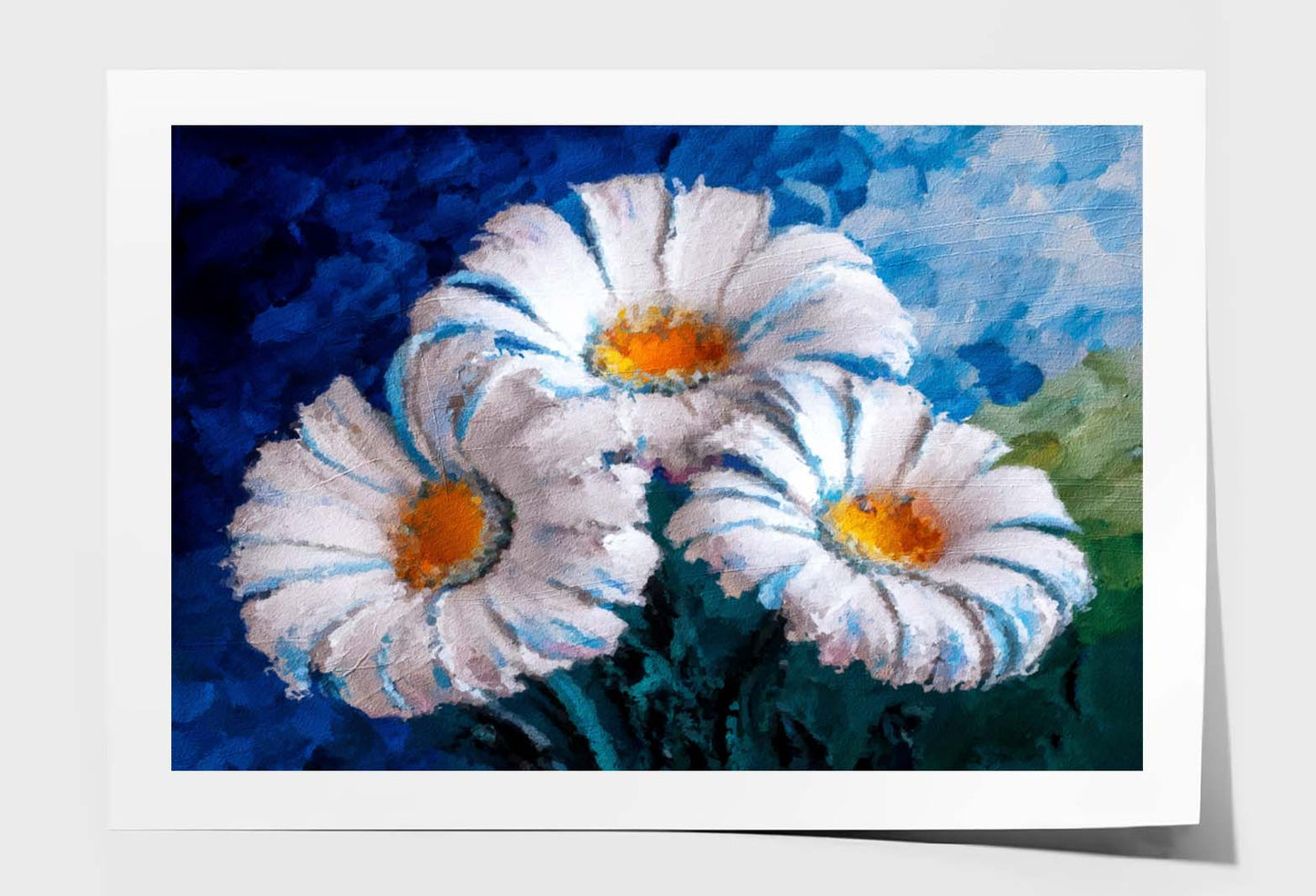 Painting Daisies Flowers in the Garden Wall Art Limited Edition High Quality Print