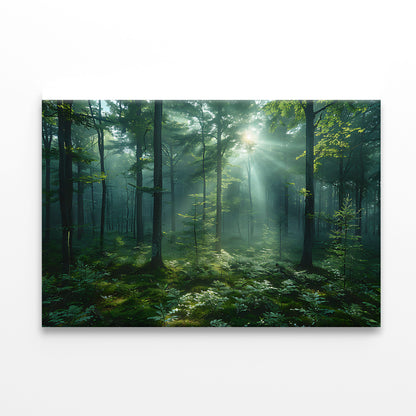 Forest with Sunrise View Print 100% Australian Made - Bella Home Decor