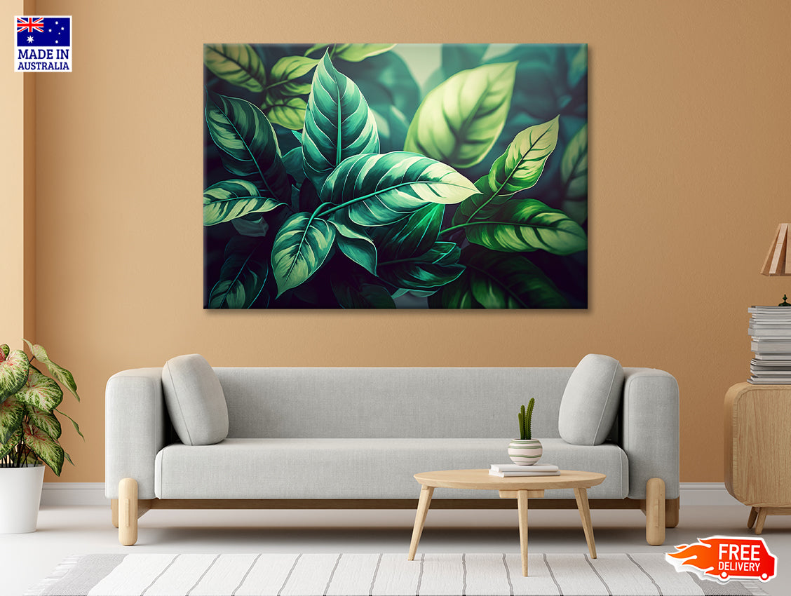 Pattern Featuring Leaves Print 100% Australian Made - Bella Home Decor
