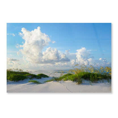 Early Morning Light on A Beautiful White Sand Beach of The Florida Gulf Coast Acrylic Glass Print Tempered Glass Wall Art 100% Made in Australia Ready to Hang