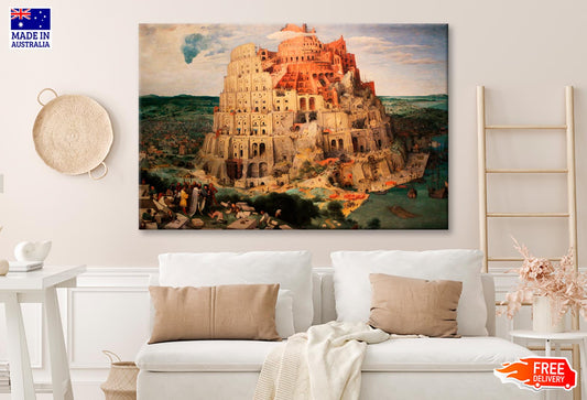 Tower of Babel by Pieter Bruegel the Elder Wall Art Decor 100% Australian Made