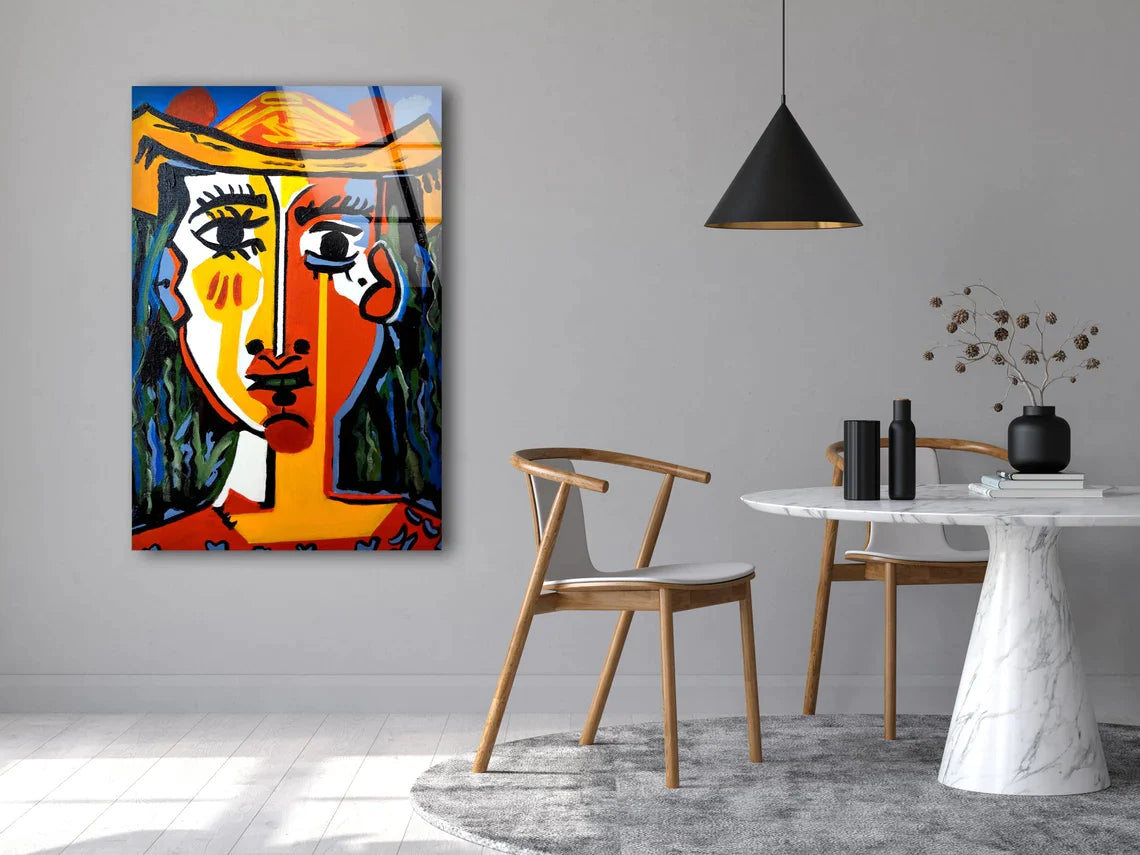 Colorful Face Abstract UV Direct Aluminum Print Australian Made Quality