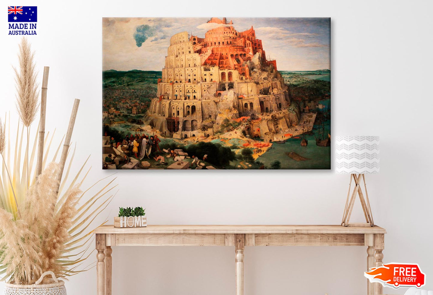 Tower of Babel by Pieter Bruegel the Elder Wall Art Decor 100% Australian Made