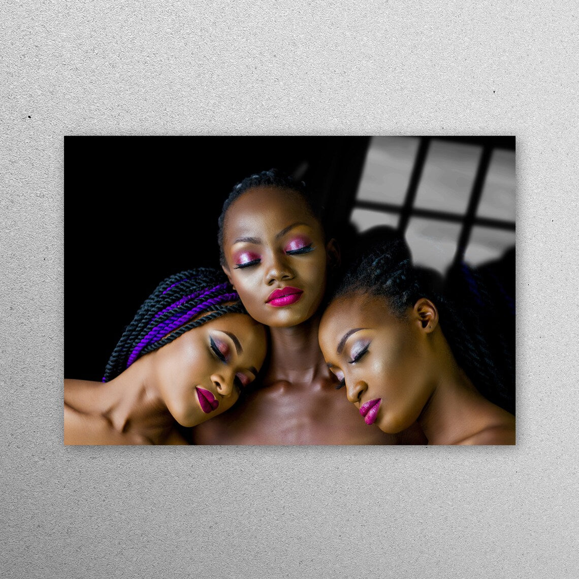 Attractive African Woman Acrylic Glass Print Tempered Glass Wall Art 100% Made in Australia Ready to Hang