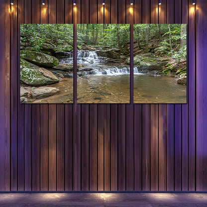 3pcs Vibrant Rocky Slopes Design Wall Art Set Canvas Framed 40x60cm - High Quality Print 100% Australian Made Wall Canvas Ready to Hang
