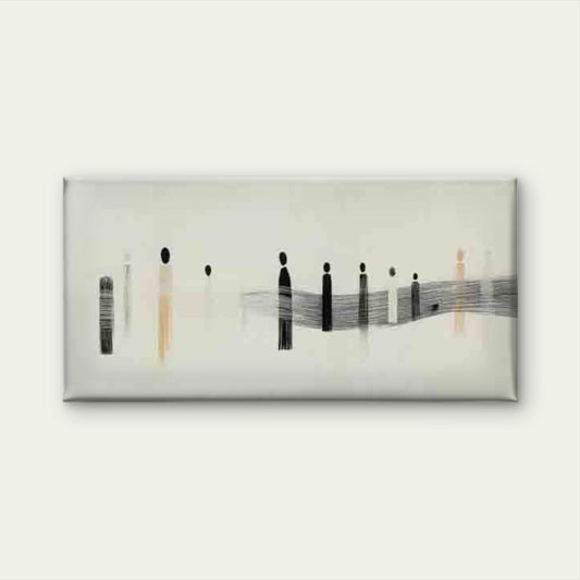 Abstract Figure Illustration Wall Art Canvas Office Home Room Framed 120x60cm