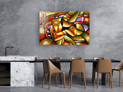 Abstract Shapes UV Direct Aluminum Print Australian Made Quality