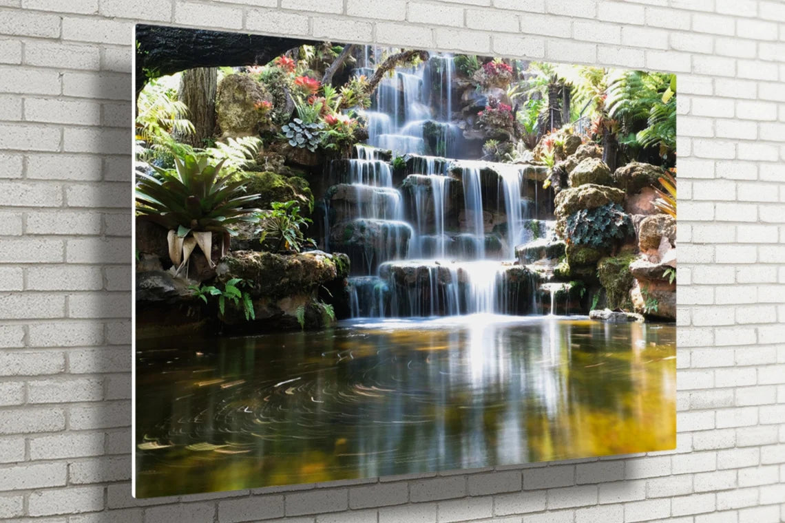 Japan Forest Waterfall UV Direct Aluminum Print Australian Made Quality