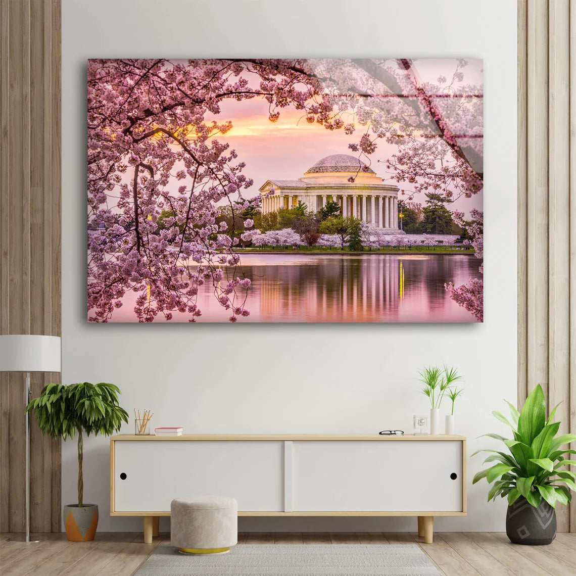 Blossom Flowers Building UV Direct Aluminum Print Australian Made Quality