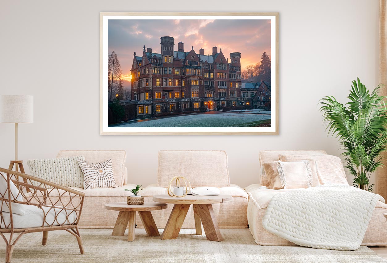 University College Campus Scenery Home Decor Premium Quality Poster Print Choose Your Sizes - Bella Home Decor