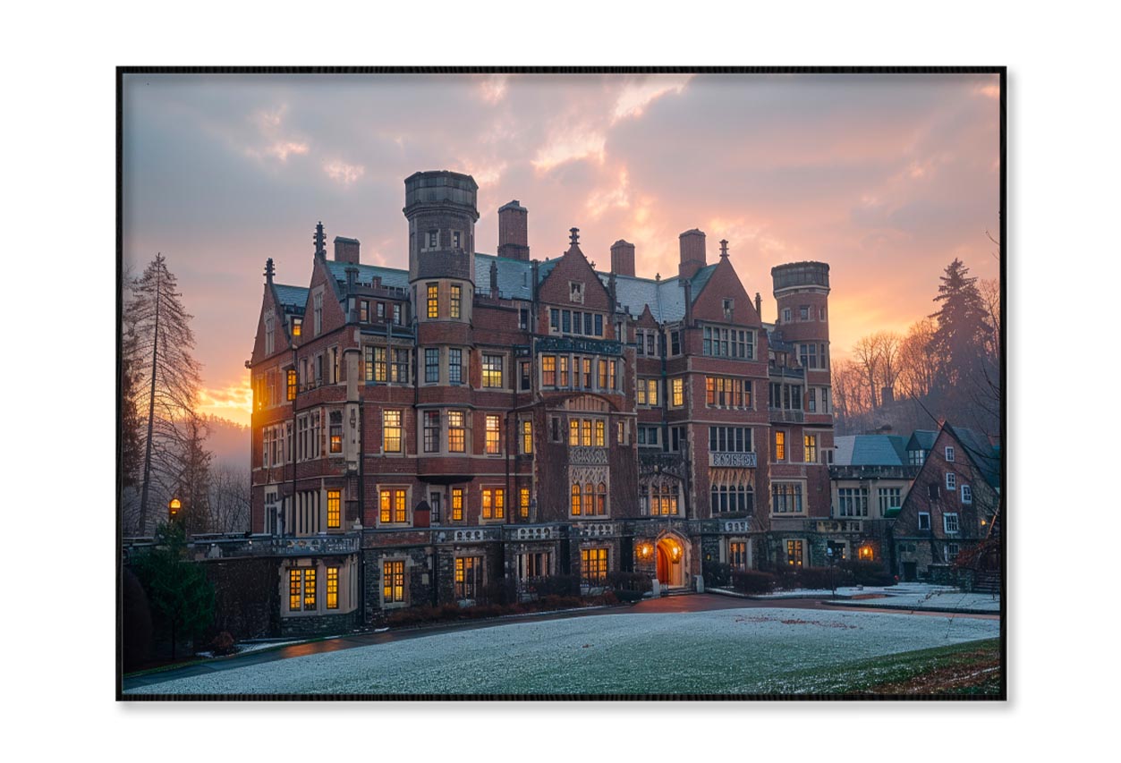 University College Campus Scenery Home Decor Premium Quality Poster Print Choose Your Sizes - Bella Home Decor