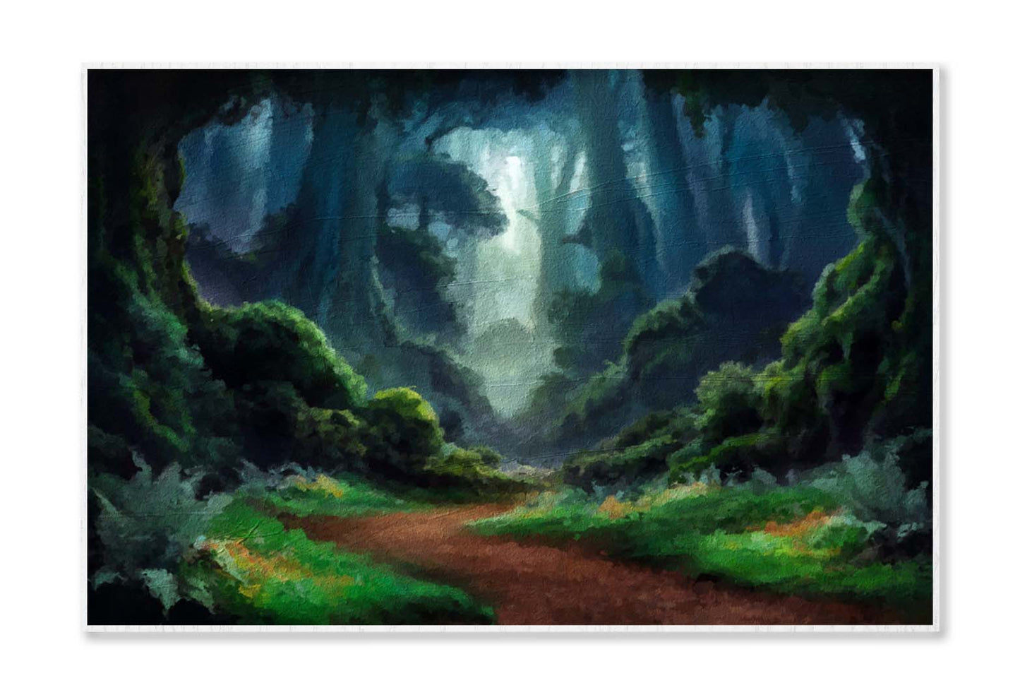 Deep Forest. Fantasy Backdrop Wall Art Limited Edition High Quality Print