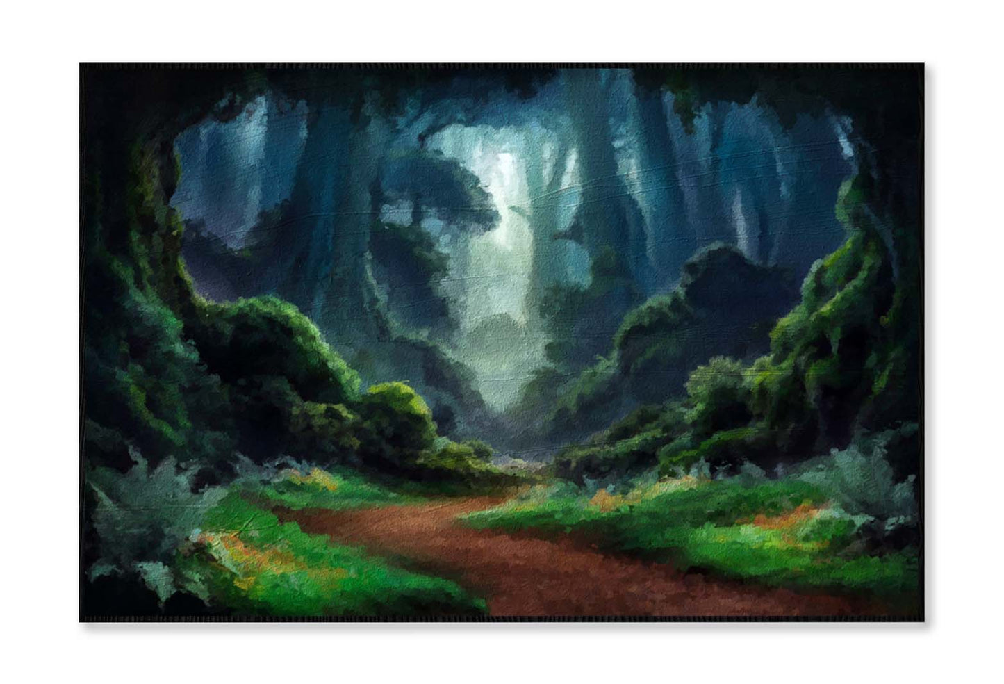 Deep Forest. Fantasy Backdrop Wall Art Limited Edition High Quality Print