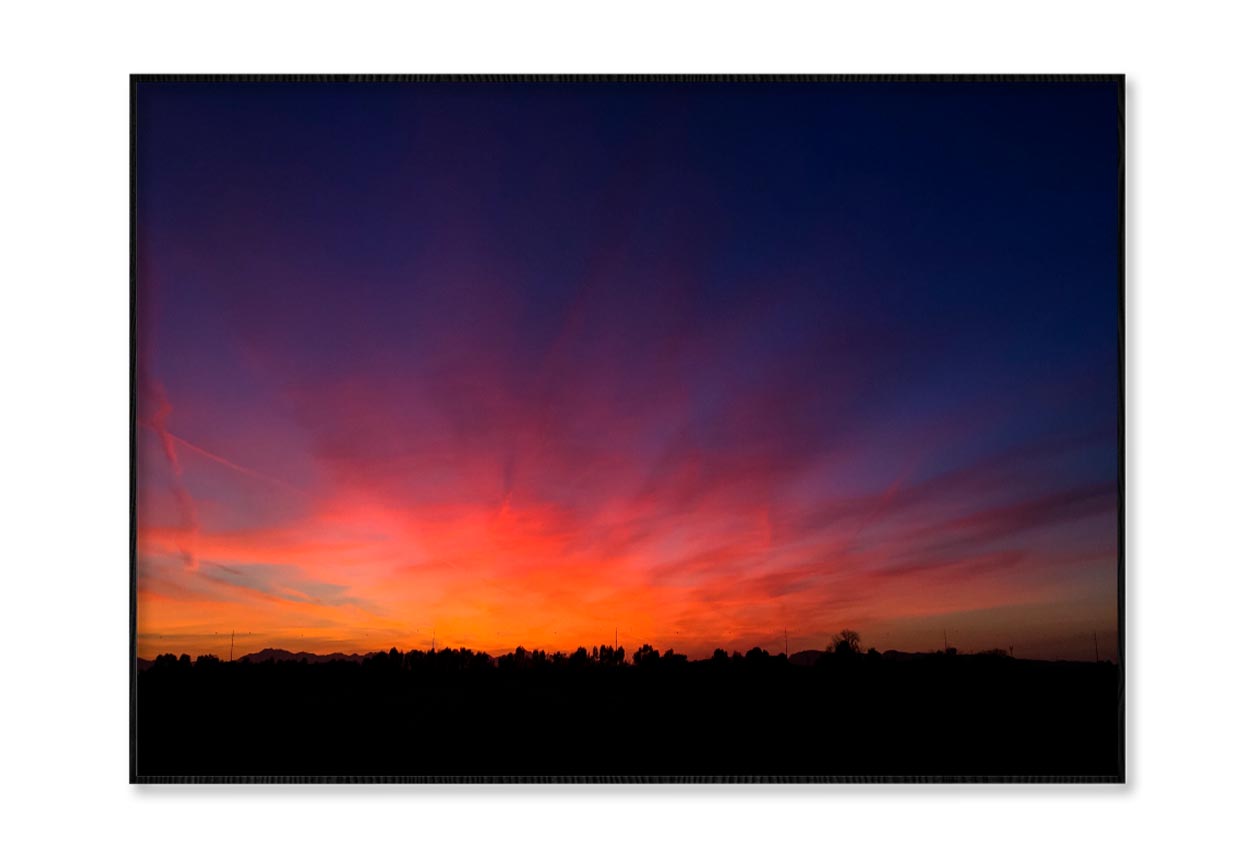 Beautiful Landscape of Dusk in Countryside Home Decor Premium Quality Poster Print Choose Your Sizes