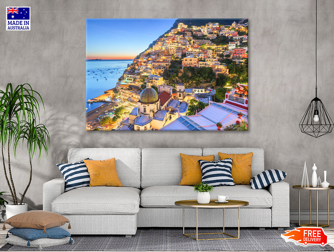 The Beautiful Coast of Amalfi Print 100% Australian Made - Bella Home Decor