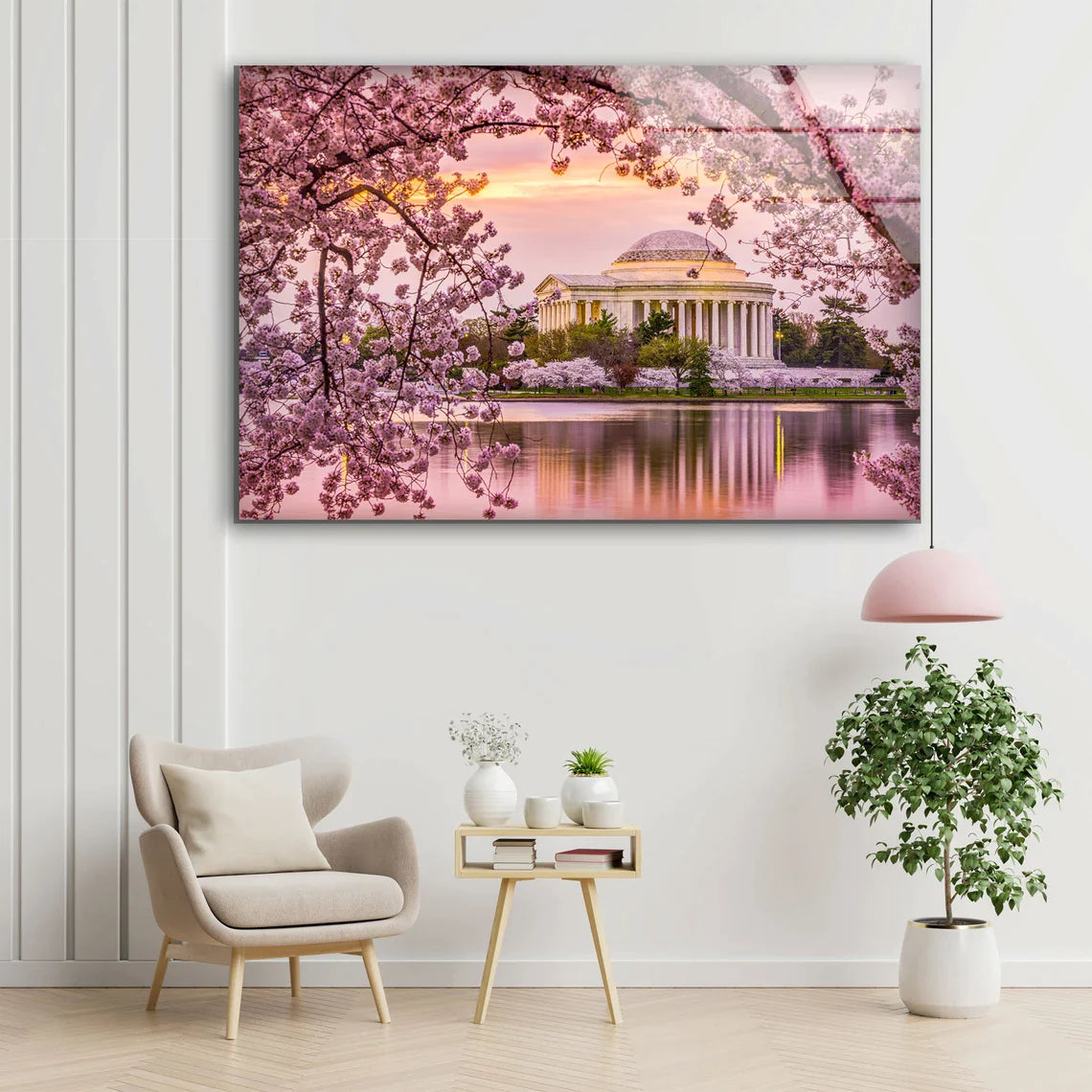 Blossom Flowers Building UV Direct Aluminum Print Australian Made Quality