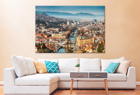 Evening Falls City Glow Miljacka Wall Art Decor 100% Australian Made - Bella Home Decor