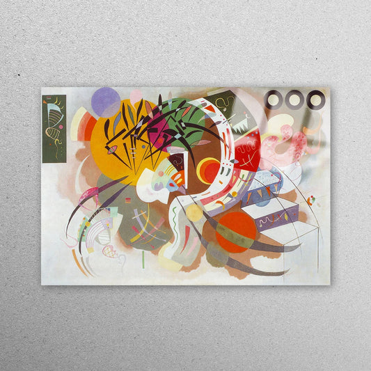 Dominant Curve Wassily Kandinsky Acrylic Glass Print Tempered Glass Wall Art 100% Made in Australia Ready to Hang