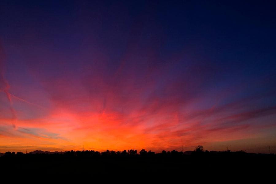 Beautiful Landscape of Dusk in Countryside Home Decor Premium Quality Poster Print Choose Your Sizes