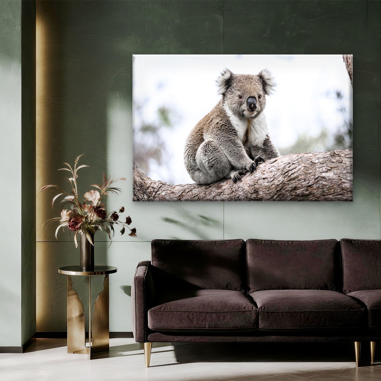 Wild Koala Bear Australia Nature Wall Art Decor 100% Australian Made