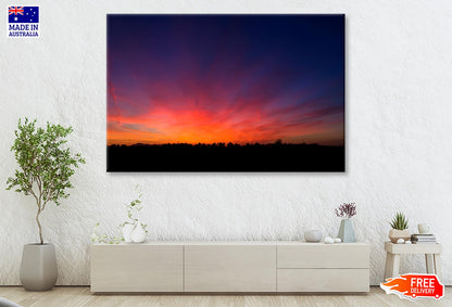 Beautiful Landscape of Dusk in The Countryside  Wall Art Decor 100% Australian Made - Bella Home Decor