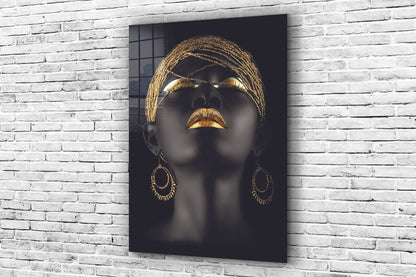 African Woman & Jewels UV Direct Aluminum Print Australian Made Quality