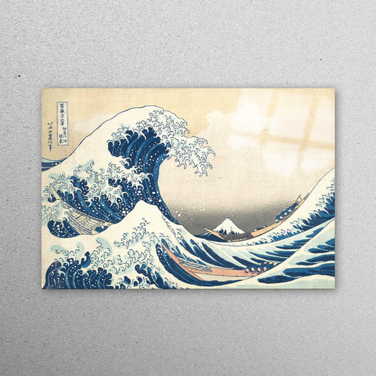 Rough Sea, Japan Acrylic Glass Print Tempered Glass Wall Art 100% Made in Australia Ready to Hang