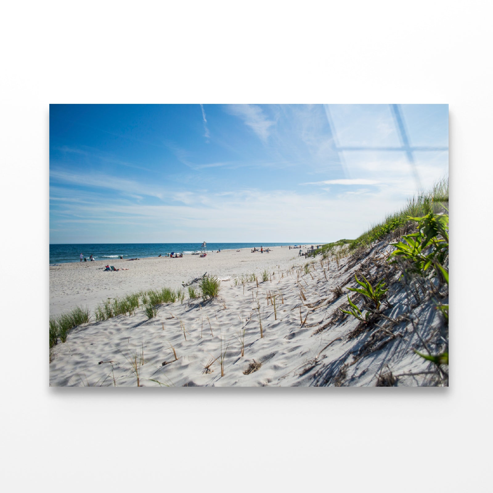 Shore of Atlantic Beach New York Acrylic Glass Print Tempered Glass Wall Art 100% Made in Australia Ready to Hang - Bella Home Decor
