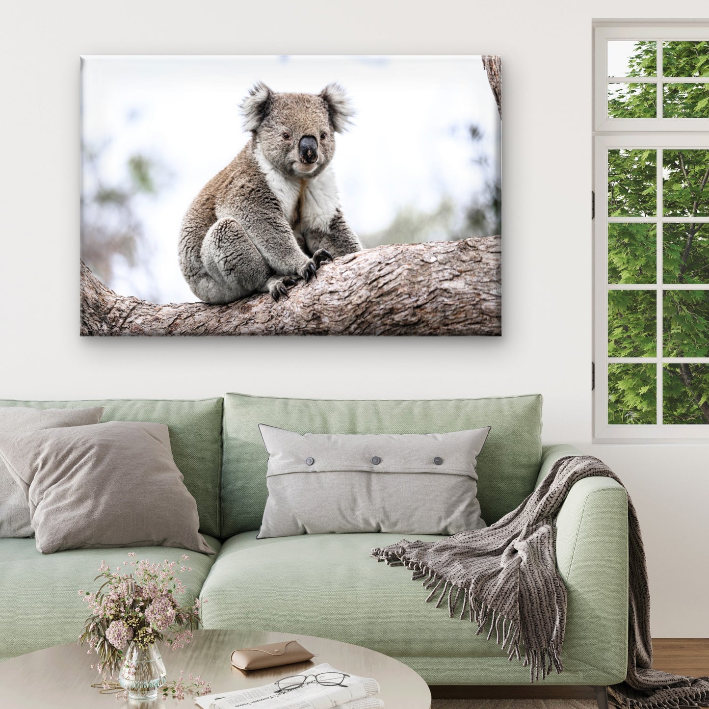 Wild Koala Bear Australia Nature Wall Art Decor 100% Australian Made