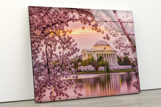 Blossom Flowers Building UV Direct Aluminum Print Australian Made Quality