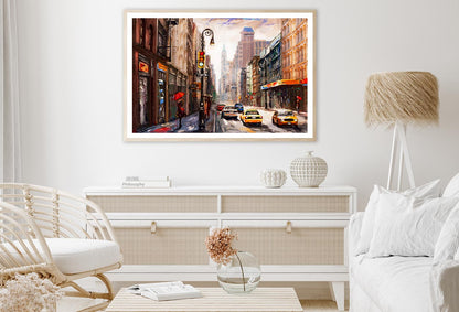 Street View Of New York Home Decor Premium Quality Poster Print Choose Your Sizes