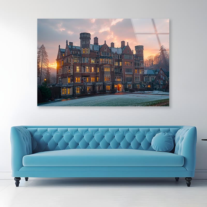 University College Campus Scenery  Acrylic Glass Print Tempered Glass Wall Art 100% Made in Australia Ready to Hang - Bella Home Decor