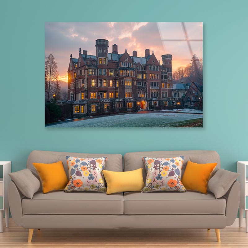 University College Campus Scenery  Acrylic Glass Print Tempered Glass Wall Art 100% Made in Australia Ready to Hang - Bella Home Decor