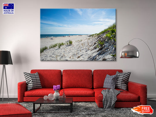 Shore of Atlantic Beach New York Print 100% Australian Made - Bella Home Decor