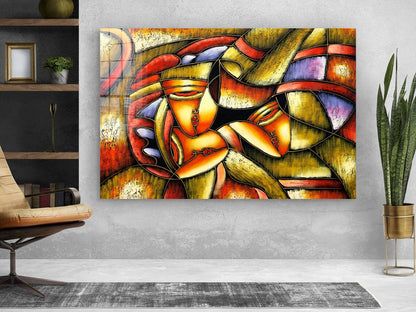 Abstract Shapes UV Direct Aluminum Print Australian Made Quality