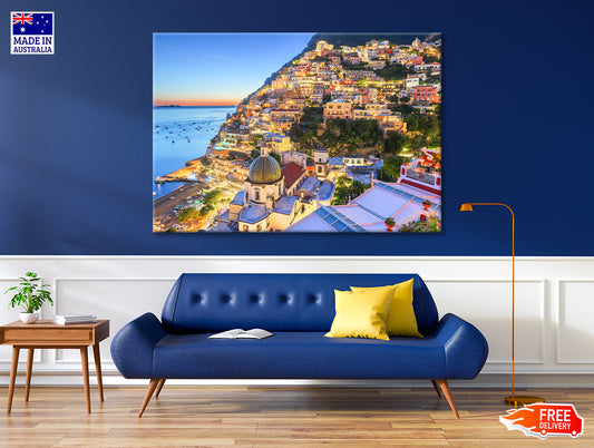 The Beautiful Coast of Amalfi Print 100% Australian Made - Bella Home Decor