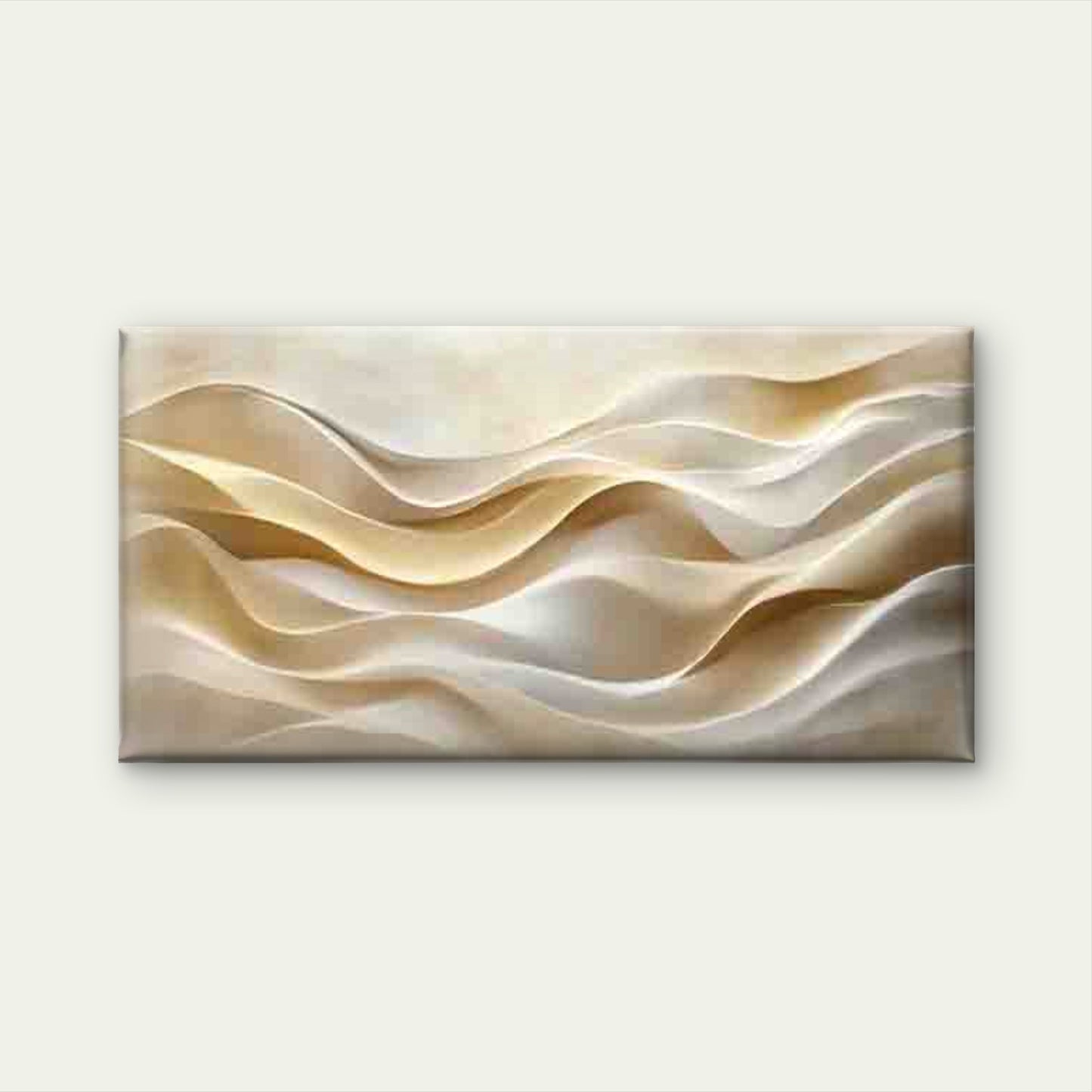 Waves of Soft Light Wall Art Canvas Office Home Room Framed 120x60cm - Bella Home Decor