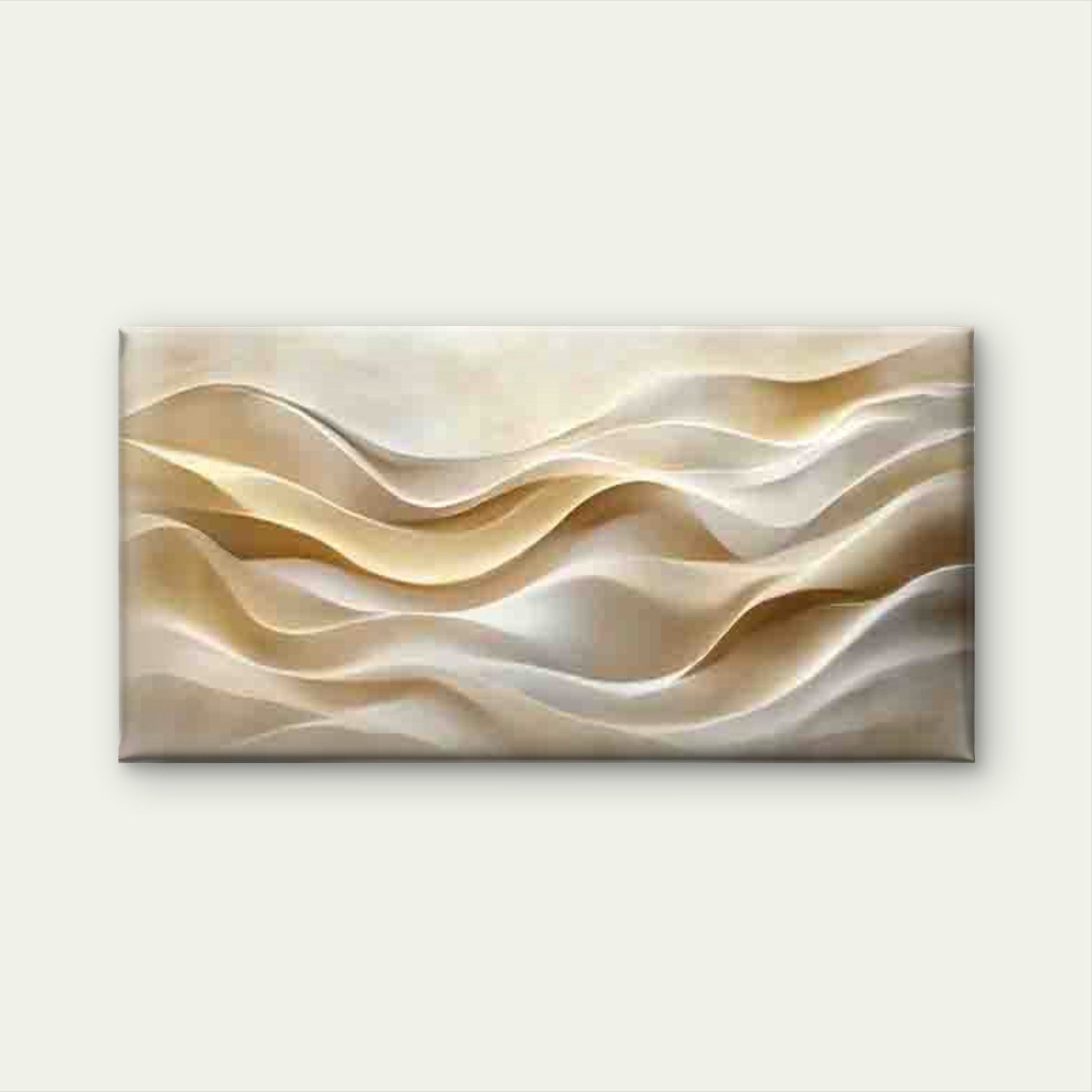 Waves of Soft Light Wall Art Canvas Office Home Room Framed 120x60cm - Bella Home Decor