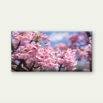 Japan Spring Floral Landscape Wall Art Canvas Office Home Room Framed 120x60cm