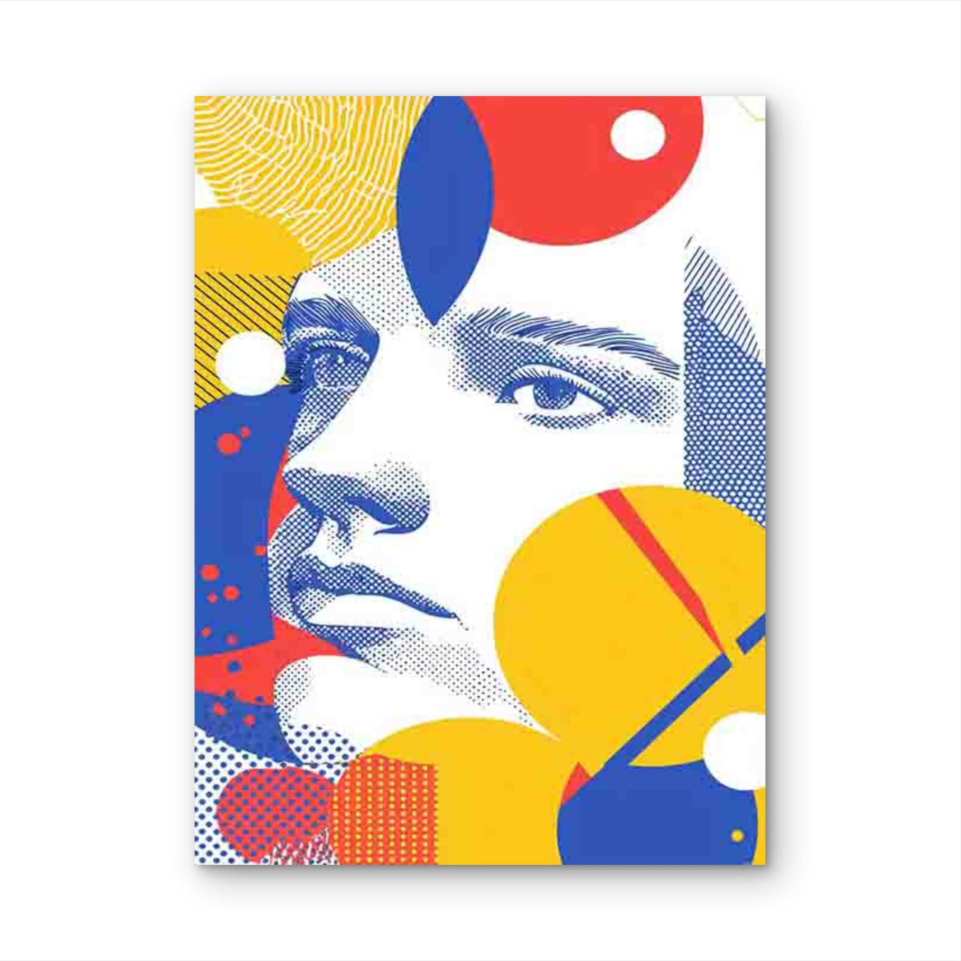 Vibrant Colorful Surreal Illustration 60x90cm Metal Print Ready to Hang