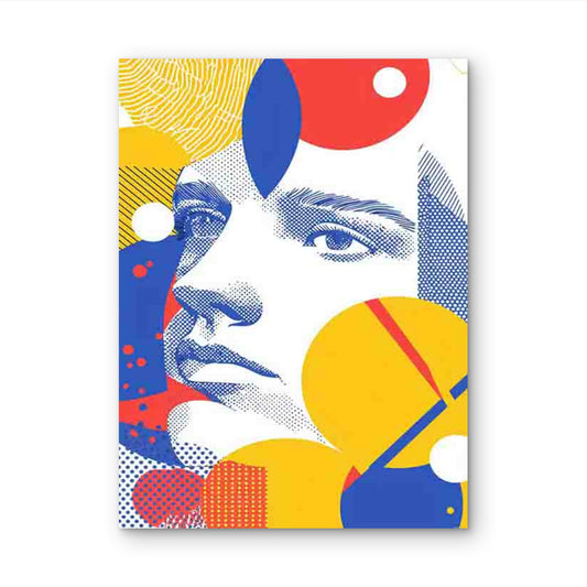 Vibrant Colorful Surreal Illustration 60x90cm Metal Print Ready to Hang