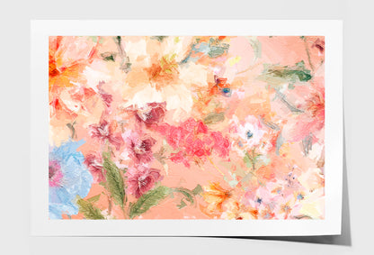 Abstract Beautiful Flower Oil Painting Wall Art Limited Edition High Quality Print Unframed Roll Canvas None